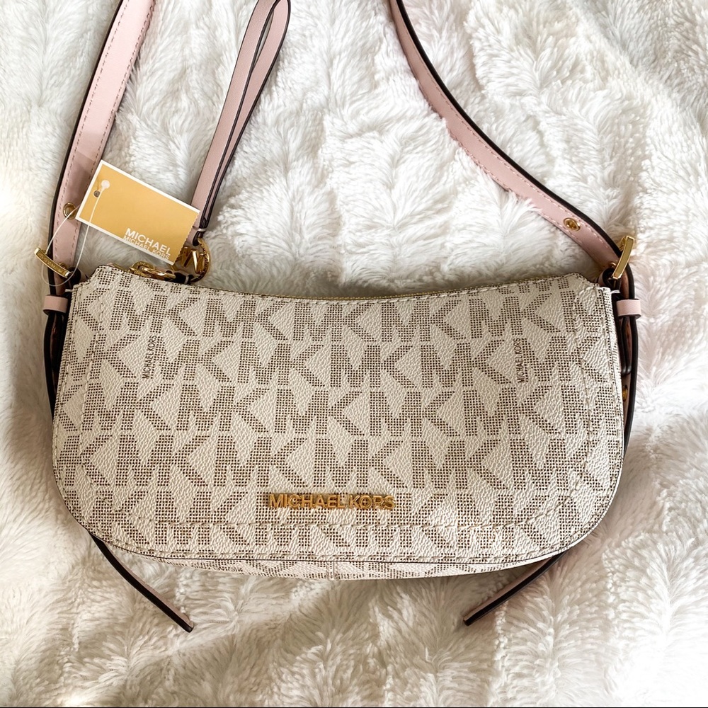 NEW Michael Kors Camden XS Pochette Bag PWD BLSH MLT